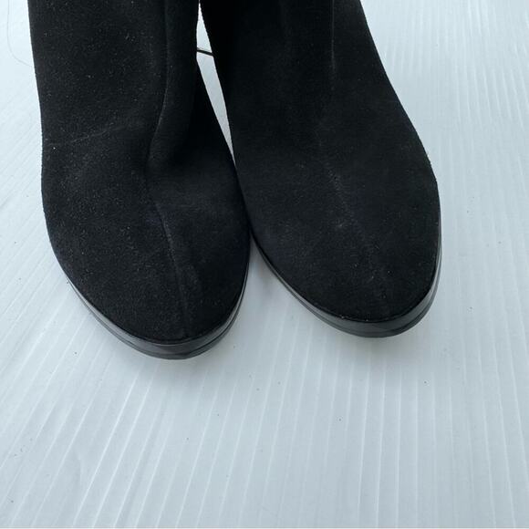 Colin Stuart genuine leather suede fringe bootie black size 8.5 - Picture 9 of 9